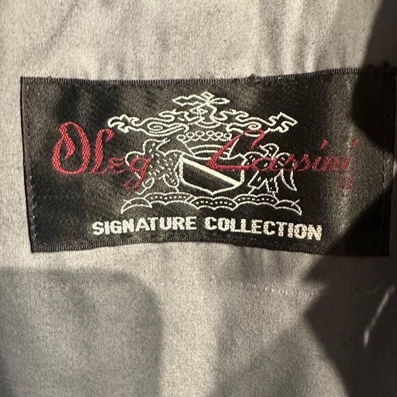 Oleg Cassini Size 38 Regular Gray Trench Coat Removable Lining Vintage - Picture 15 of 16